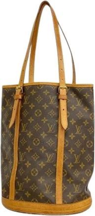 Louis Vuitton Pre-owned Bucket Bags, female, Brown, Size: ONE SIZE Pre-owned Bucket Bag