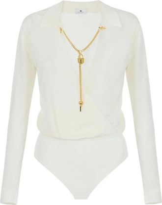 Elisabetta Franchi Mujer, Camisetas, Blanco, Talla: S