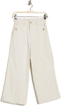 Democracy High Waist Crop Wide Leg Pants in Pale Stone at Nordstrom Rack, Size 12P