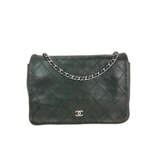 Chanel Pre-owned Leather chanel-bags - Dames - Pre-owned - Groen - Maat: ONE Size Leer