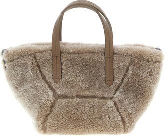 Brunello Cucinelli Grey Duo Mini Handbag