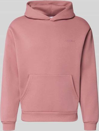 Review Hoodie mit Label-Print in Altrosa, Größe XXL