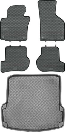 OEM Juego De Alfombrillas De Goma Para Coche Y Maletero Para Skoda Octavia Ii Sed&aacute;n/hatchback (2005-2013)