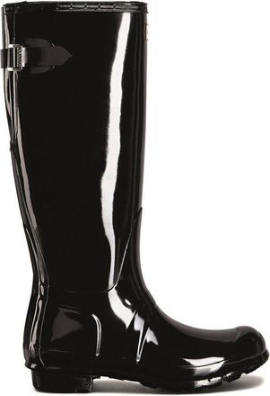 Hunter Tall Back Adjustable Gloss Wellington Boots
