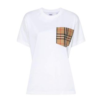 Burberry Dames, Tops, Wit, Maat: XS Katoen
