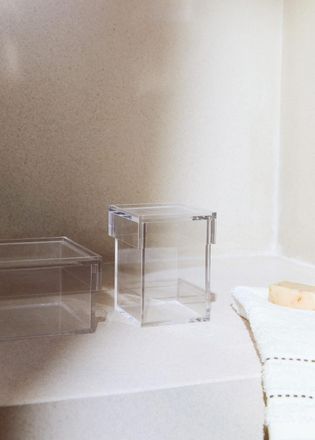 Mango Contenitore bagno acrilico piccolo grigio ghiaccio - Home - S - MANGO HOME