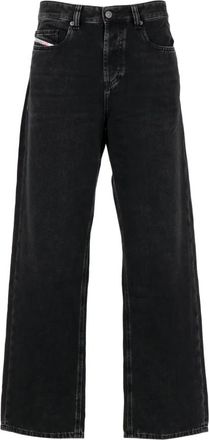 Diesel 2001 D-Macro Jeans - Heren - Loose Fit Jeans - Zwart - W34 L32 - Katoen - Jeans
