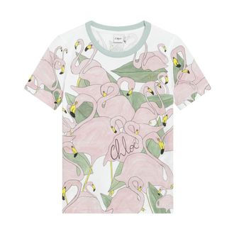 Chlo&eacute; Tee Shirt - female - Chlo&eacute; - T-Shirts - Multicolor - S - Tops