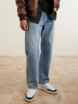 Saint Laurent SL/61 Suede-Trimmed Leather Sneakers