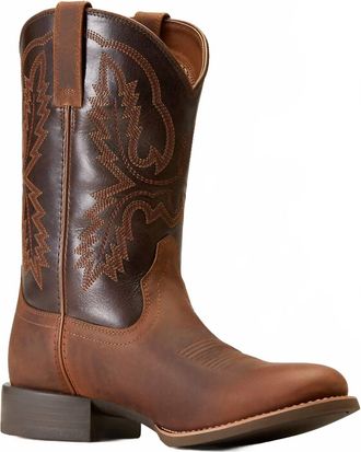 Ariat Mens Sport Stratten Boot In Sorrel Crunch/brown