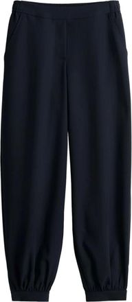 OPUS Myha Balloon - Dames - Broeken - Blauw - Maat: S Viscose