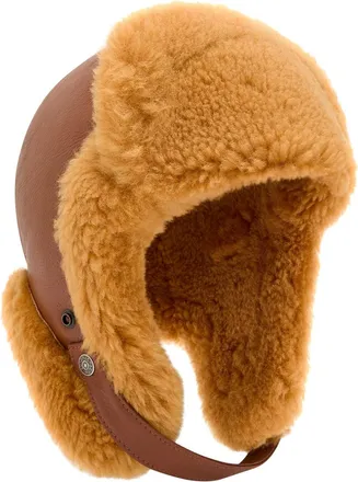 Acne Studios Shearling Leather hat - Brown - One Size