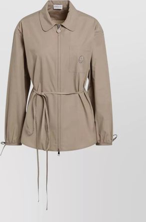 Moncler collared jacket adjustable waist front pockets
