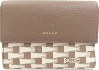 Bally Grayish Leather Wallet (Bi-Fold) (Pre-Owned)