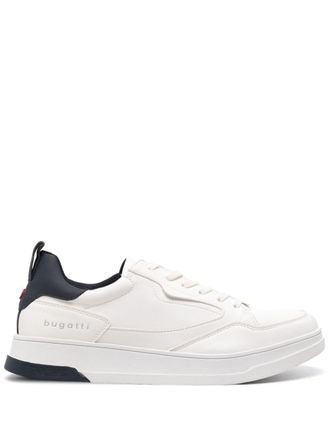 Bugatti Sneakers met vlakken en contrasterende hak - Wit