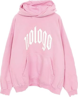 Balenciaga 2010s logo print hoodie - Pink