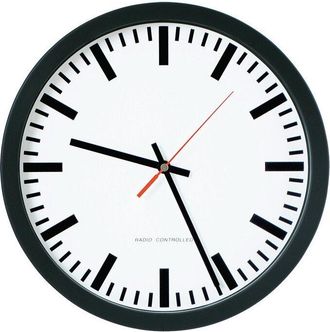 OEM Horloge Radio-r&eacute;veil Murale Ku.noir D.300mm Barre 1,5v D.300mm