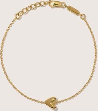 Otiumberg 14kt Gold Vermeil Roscida Heart Bracelet in Yellow Toned Gold at Nordstrom