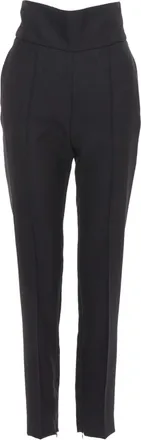 Alexandre Vauthier Wool Pleat Cropped Pants