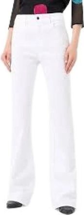 Emporio Armani Slim-fit witte jeans - Dames - Slim Fit Broeken - Wit - W26 - Broeken