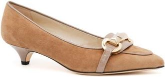 Amalfi By Rangoni Astarte Pointed Toe Kitten Heel Pump in Taosted Cashmere at Nordstrom, Size 7.5