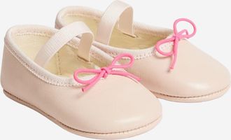 BONPOINT Girls Leather Mary Jane Flats Pink