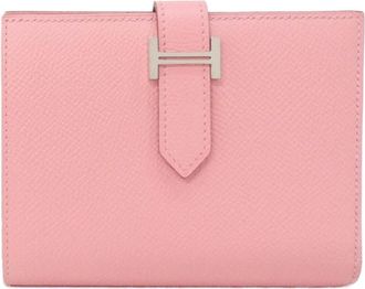 Herm&egrave;s Pink Rose Confetti Epsom Leather Wallet (Bi-Fold) (Pre-Owned)