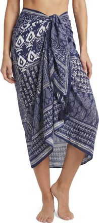 Change of Scenery Melanie Border Print Pareo Cover-Up in Tivara Ikat at Nordstrom