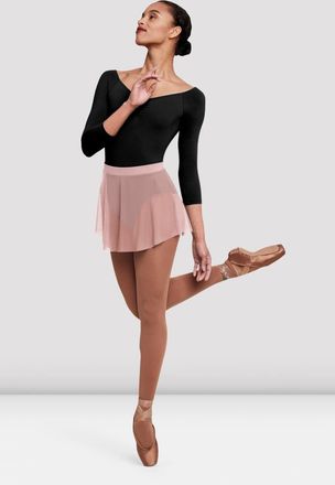 Bloch BLOCH Ladies Jaye Mesh Skirt, Light Pink