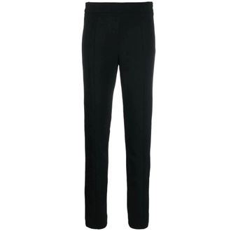 Proenza Schouler Broeken, Dames, Zwart, L, Katoen, Zwarte Slim Bi-Stretch Crêpe Broek