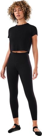 Tavi High Waisted Pocket 7/8 Legging in Ebony at Nordstrom, Size Xx-Large
