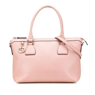 Gucci Pre-owned Gucci Dollar Calfskin GG Charm Satchel Ladies 449659 493078