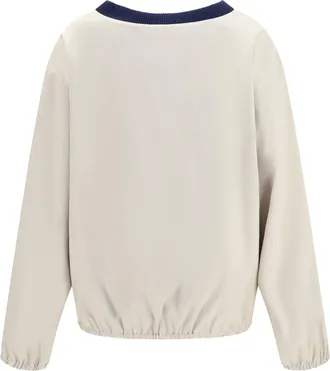 Miu Miu Womens Sweatshirt Pong&eacute; Tec Opal Recycled Polyester Sweatshirts Sweater