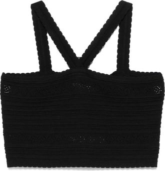 Twin-Set Top a coste - Nero