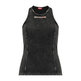 Diesel Tops, Dames, Zwart, XS, Katoen, Irene-Dnm Top