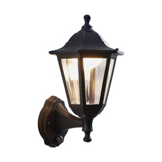 Lindby Lindby - L&aacute;mpara De Pared Exterior iavo En Negro Pl&aacute;stico