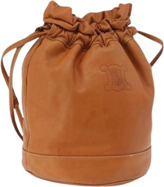 Celine Pre-owned Cuero bolsos-celine - Pre-owned - Mujer - Marr&oacute;n - ONE SIZE