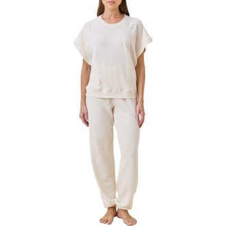 Papinelle Sleepwear Most Wanted Cotton Blend Top in Butter at Nordstrom, Size Large