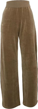 Sonia Rykiel Pre-Owned Pantaloni in velluto a gamba ampia - Marrone