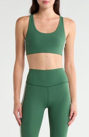 SPLITS59 Ella Airweight Sports Bra in Arugula/white at Nordstrom, Size X-Small