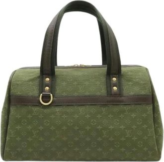 Louis Vuitton Pre-owned Schoudertas - Dames - Vintage Handtas - Groen - ONE Size - Leer - Vintage