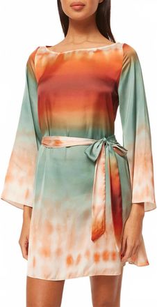 Misa Twiggy Dress In Carnelian Ombre