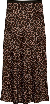 Anine Bing Printed Bar Silk Skirt