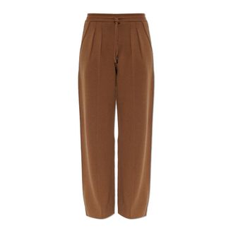 Max Mara Funale Wol Broek - Dames - Broeken - Bruin - Maat: M Wol