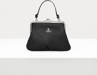 Vivienne Westwood Granny Frame Purse Polyurethane Black One Size Unisex