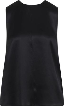 Tom Ford Charmeuse Top - Dames - Tops zonder mouwen - Zwart - 3XS - Satijn - Tops