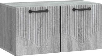 vidaXL Mueble Para Tv De Pared Gris Sonoma 59,5 X 31 X 30 Cm Vidaxl
