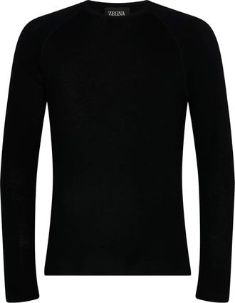 Ermenegildo Zegna T-shirt a maniche lunghe - Nero