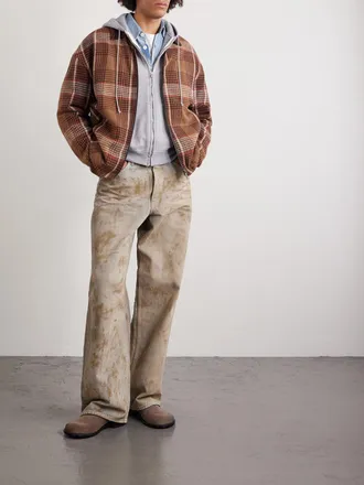 The Elder Statesman Checked Cashmere Jacket