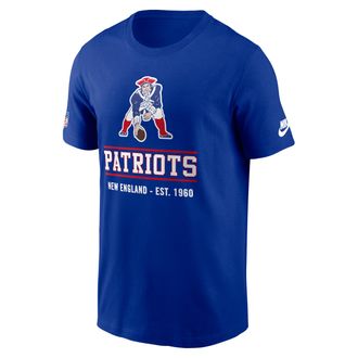 Nike New England Patriots Essential Nike Mens Dri-FIT NFL T-Shirt in Blue | 02ET4DAQ8K-TC1